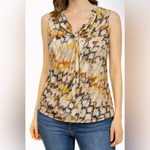 Isabella DeMarco Multicolor Sleeveless Blouse (Size M)